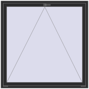 OPTIMUM REHAU EURO 70 1500x1500 mm BLACK_STRUCTURAL two-sided