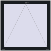 OPTIMUM REHAU EURO 70 1500x1500 mm BLACK_COOL_110L-2 two-sided