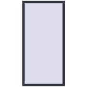 REHAU ARTEVO 900x1750 mm ANTHRACITE_GREY_STRUKTURAL two-sided