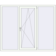 OPTIMUM REHAU EURO 70 1735x1460 mm RAL 9016 Traffic white two-sided OPTIMUM REHAU EURO 70 1735x1460 mm RAL 9016 Traffic white two-sided