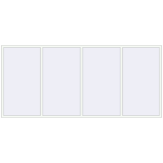 BASE REHAU EURO 60 4000x1800 mm RAL 9016 Traffic white two-sided