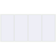 ALU LIGHT A 4600x2300 mm RAL 9016 Traffic white two-sided