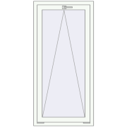 BASE REHAU EURO 60 700x1500 mm RAL 9016 Traffic white two-sided