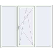 ENERGY-SAVING REHAU SYNEGO MD 1720x1420 mm RAL 9016 Traffic white two-sided ENERGY-SAVING REHAU SYNEGO MD 1720x1420 mm RAL 9016 Traffic white two-sided