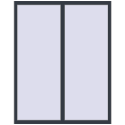 ENERGY-SAVING REHAU SYNEGO MD 1350x1700 mm ANTHRACITE_GREY_STRUKTURAL two-sided