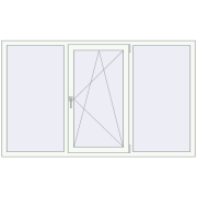 REHAU ARTEVO 2000x1200 mm RAL 9016 Traffic white two-sided