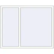 REHAU BRILLANT DESIGN 1500x1200 mm RAL 9016 Traffic white two-sided