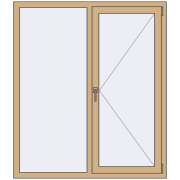 ALU STANDARD 72 1300x1500 mm RAL 1001 Beige two-sided