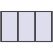 REHAU ARTEVO 2000x1200 mm BASALT_GREY two-sided