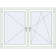 REHAU BRILLANT DESIGN 1500x1100 mm RAL 9016 Traffic white two-sided REHAU BRILLANT DESIGN 1500x1100 mm RAL 9016 Traffic white two-sided