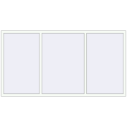 BASE REHAU EURO 60 2470x1300 mm RAL 9016 Traffic white two-sided
