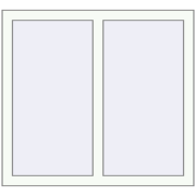 BASE REHAU EURO 60 900x870 mm RAL 9016 Traffic white two-sided