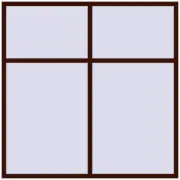 BASE REHAU EURO 60 2000x2000 mm BLACK_CHERRY two-sided