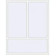 BASE REHAU EURO 60 1500x1900 mm RAL 9016 Traffic white two-sided