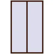 ENERGY-SAVING REHAU SYNEGO MD 1300x2100 mm BLACK_CHERRY two-sided