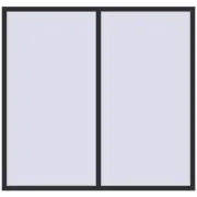 BASE REHAU EURO 60 2000x1900 mm ANTHRACITE_GREY_GLATT two-sided BASE REHAU EURO 60 2000x1900 mm ANTHRACITE_GREY_GLATT two-sided