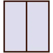 ENERGY-SAVING REHAU SYNEGO MD 1600x1800 mm BLACK_CHERRY two-sided