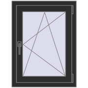 BASE REHAU EURO 60 600x800 mm BLACK_STRUCTURAL two-sided