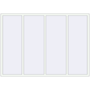 BASE REHAU EURO 60 2400x1700 mm RAL 9016 Traffic white two-sided