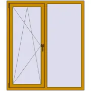 ALU LIGHT A 1300x1500 mm RAL 1005 Honey yellow two-sided