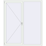 BASE REHAU EURO 60 1700x2000 mm RAL 9016 Traffic white two-sided BASE REHAU EURO 60 1700x2000 mm RAL 9016 Traffic white two-sided