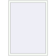BASE REHAU EURO 60 1000x1350 mm RAL 9016 Traffic white two-sided