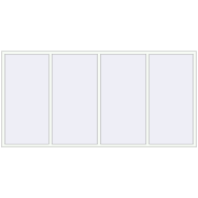 OPTIMUM REHAU EURO 70 3200x1600 mm RAL 9016 Traffic white two-sided