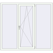 ALU STANDARD 72 1650x1500 mm RAL 9016 Traffic white two-sided