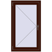 OPTIMUM REHAU EURO 70 700x1200 mm BLACK_CHERRY two-sided