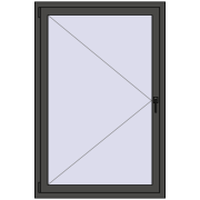 BASE REHAU EURO 60 1000x1500 mm BASALT_GREY two-sided BASE REHAU EURO 60 1000x1500 mm BASALT_GREY two-sided