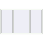 Ferestre 2000x1200 mm ENERGY-SAVING REHAU SYNEGO MD RAL 9016 Traffic white two-sided
