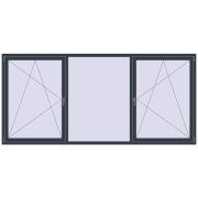 OPTIMUM REHAU EURO 70 3000x1400 mm ANTHRACITE_GREY_STRUKTURAL two-sided OPTIMUM REHAU EURO 70 3000x1400 mm ANTHRACITE_GREY_STRUKTURAL two-sided