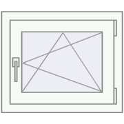REHAU BRILLANT DESIGN 550x500 mm RAL 9016 Traffic white two-sided