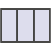 ENERGY-SAVING REHAU SYNEGO MD 1780x1200 mm BASALT_GREY two-sided