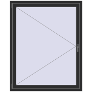 BASE REHAU EURO 60 1200x1500 mm BLACK_STRUCTURAL two-sided BASE REHAU EURO 60 1200x1500 mm BLACK_STRUCTURAL two-sided