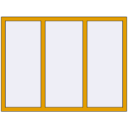 ALU STANDARD 72 1600x1200 mm RAL 1004 Golden yellow two-sided