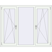 REHAU BRILLANT DESIGN 1550x1250 mm RAL 9016 Traffic white two-sided REHAU BRILLANT DESIGN 1550x1250 mm RAL 9016 Traffic white two-sided