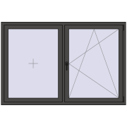 BASE REHAU EURO 60 1800x1200 mm BASALT_GREY two-sided BASE REHAU EURO 60 1800x1200 mm BASALT_GREY two-sided