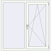 ALU LIGHT A 1300x1300 mm RAL 9016 Traffic white two-sided