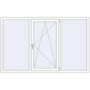 ENERGY-SAVING REHAU SYNEGO MD 1950x1220 mm RAL 9016 Traffic white two-sided