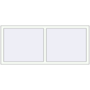 ENERGY-SAVING REHAU SYNEGO MD 1600x700 mm RAL 9016 Traffic white two-sided