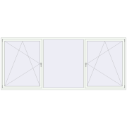 BASE REHAU EURO 60 3600x1500 mm RAL 9016 Traffic white two-sided BASE REHAU EURO 60 3600x1500 mm RAL 9016 Traffic white two-sided