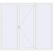 ENERGY-SAVING REHAU SYNEGO MD 2500x2270 mm RAL 9016 Traffic white two-sided ENERGY-SAVING REHAU SYNEGO MD 2500x2270 mm RAL 9016 Traffic white two-sided