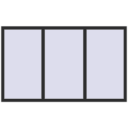 REHAU ARTEVO 2000x1200 mm BLACK_STRUCTURAL two-sided