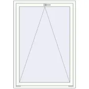 BASE REHAU EURO 60 1080x1520 mm RAL 9016 Traffic white two-sided