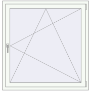 ENERGY-SAVING REHAU SYNEGO MD 1200x1200 mm RAL 9016 Traffic white two-sided ENERGY-SAVING REHAU SYNEGO MD 1200x1200 mm RAL 9016 Traffic white two-sided