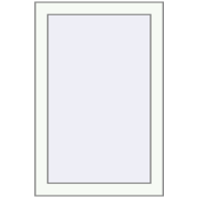BASE REHAU EURO 60 500x800 mm RAL 9016 Traffic white two-sided