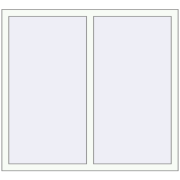 REHAU ARTEVO 1300x1150 mm RAL 9016 Traffic white two-sided