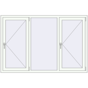 BASE REHAU EURO 60 1800x1200 mm RAL 9016 Traffic white two-sided
