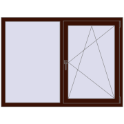 REHAU ARTEVO 1500x1100 mm BLACK_CHERRY two-sided REHAU ARTEVO 1500x1100 mm BLACK_CHERRY two-sided